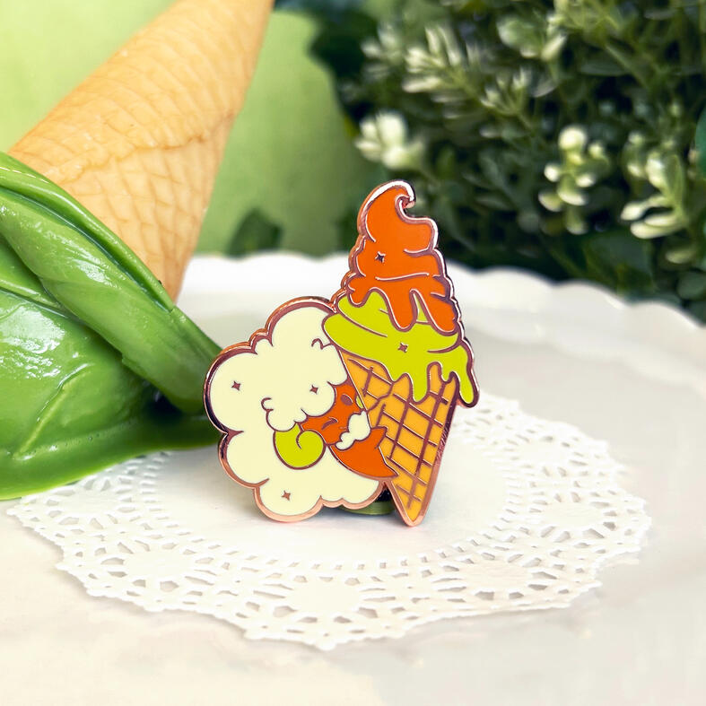 Matcha Ice cream Whimsicott Pin